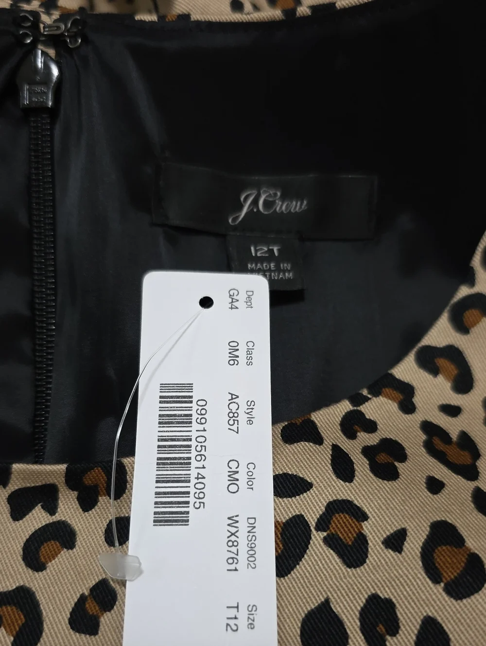 J. Crew Sleeveless Belted Sheath Dress in Leopard Size 12 Tall